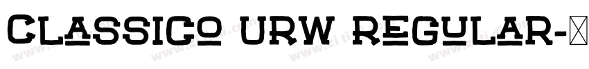 Classico URW Regular字体转换